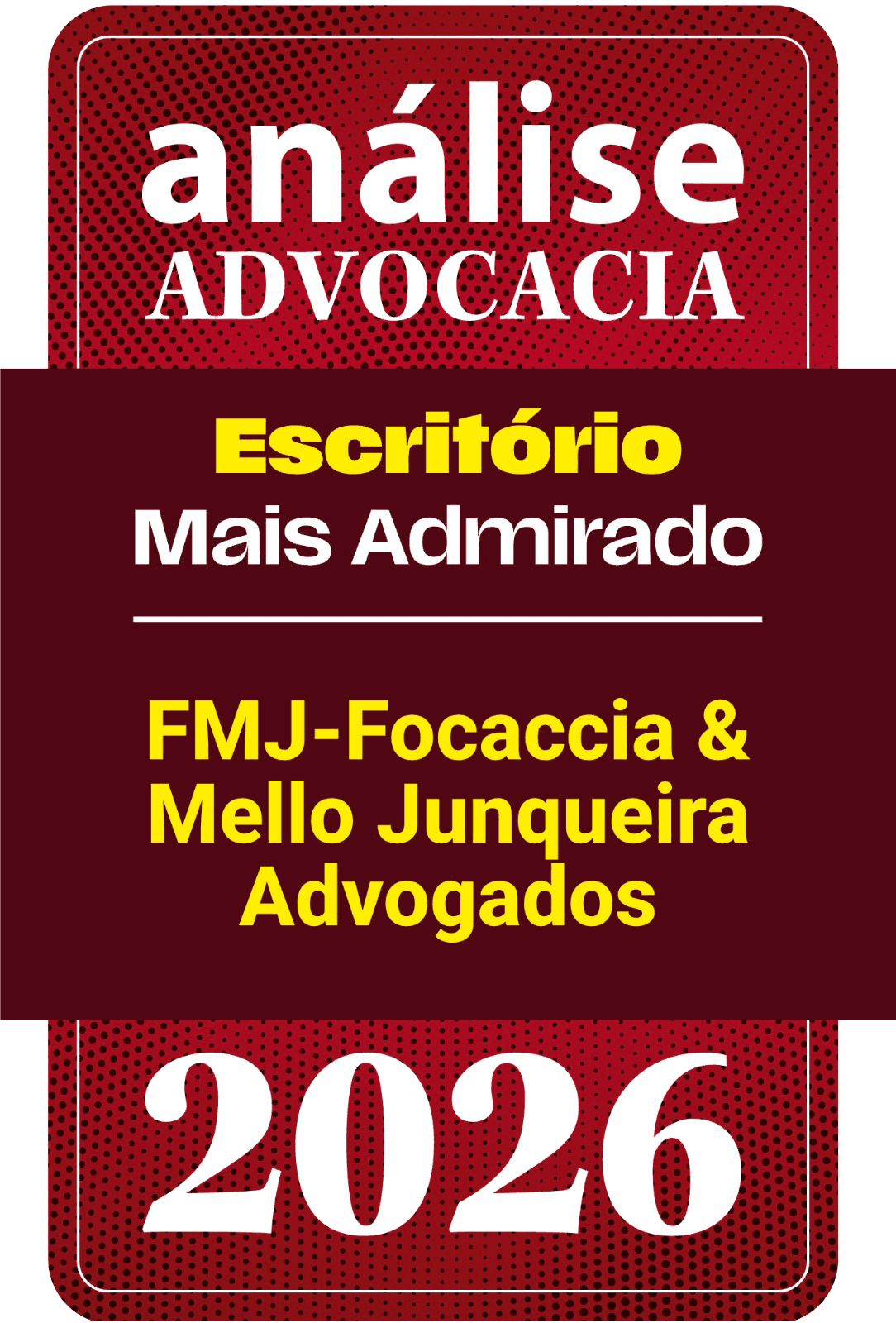 selo análise advocacia 2026